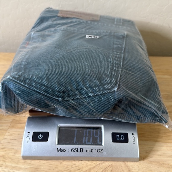 Vintage Levi’s 551 Green/Blue USA Tapered Relaxed Fit Jean - Picture 15 of 15